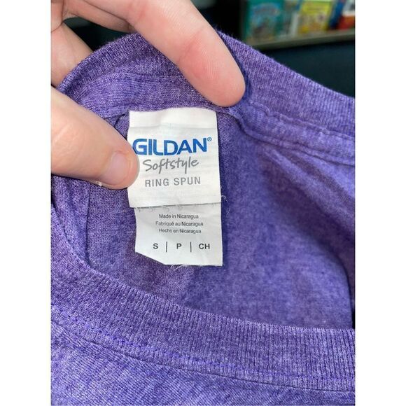 Myrtle Beach, South Carolina Purple Gildan Softstyle Short Sleeve Tee - Picture 4 of 5